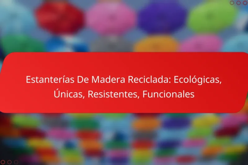 Estanterías De Madera Reciclada: Ecológicas, Únicas, Resistentes, Funcionales